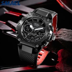 นาฬิกาข้อมือ SMAEL 8101 คุณภาพสูง นาฬิกาสปอร์ตควอตซ์ โครโนกราฟ จอแสดงผลคู่ กันน้ำ 50 เมตร นาฬิกาดิจิตอลสำหรับผู้ชาย นาฬิกาสปอร์ต - Product Image 4