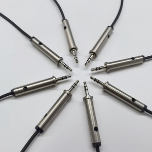 Adaptador de Cabo de Áudio Estéreo Masculino SHANWEI <span class=keywords><strong>2</strong></span>.5mm 3.5mm para Fones de Ouvido, Conector Auxiliar para Fiação de Alto-falante - Product Image 3