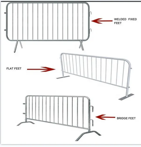 Nhà Máy Tùy Chỉnh Kiểm Soát Đám Đông Hàng Rào Nhiệm Vụ Nặng Nề Thép Hàng Rào Tạm Thời Có Thể Tháo Rời Hàng Rào - Product Image 2