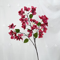 Approvisionnement d'usine Branche d'arbre tropical multicolore Bougainvillier en soie Fleurs artificielles à l'extérieur