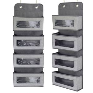 Organisateur de sacs à main suspendu à 6 poches pour armoire, sac de rangement transparent double face, vente chaude - Product Image 1