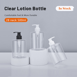 Tùy Chỉnh In Chai Lotion Pet Nhựa 500Ml Xi Lanh Thấp Moq Dầu Gội Cơ Thể Rửa Kem Dưỡng Da Chai - Product Image 2