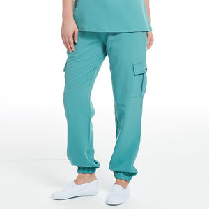 Calça multi bolso para mulheres, calça casual para corrida, salão de beleza hospitalar, calça cargo para trabalho, com 6 bolsos - Product Image 5