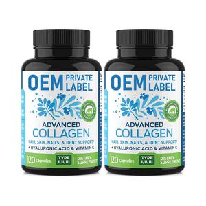 Píldoras de Colágeno con Ácido Hialurónico y Vitamina C, Reducen las Arrugas, Mejoran la Salud del Cabello, la Piel, las Uñas y las Articulaciones, Suplemento de Péptidos de Colágeno - Product Image 1