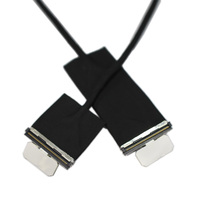 Cable coaxial micro LVDS HRS Hotten 42AWG de 30 pines y 0,5 mm, ensamblaje de cable de 350 mm para pantalla integrada, drones y electrónica