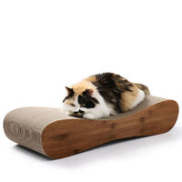 Kratzbaum aus Pappe für Katzen, Katzenliege, Kratzpfosten, Langlebige Kratzplatten zur Möbelschutz