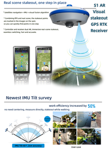 Stonex S1AR カメラ GPS RTK 受信機 AR ステイクアウト GPS GNSS 土地測量用 GPS GNSS RTK FOIF A70AR - Product Image 1