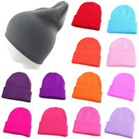 Casquette d'hiver personnalisée avec logo, chaude, douce, style hip-hop, décontractée, en acrylique, bonnets tricotés pour fille