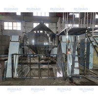 Machine de séchage et de mélange de poudre en gros à double cône, avec tambour rotatif et chambre à vide, pour séchage et mélange de protéines en poudre