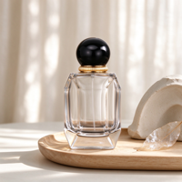 Nouvelle conception MUB, flacon de parfum en verre transparent de 100 ml à fond épais, col serti, pompe fine pressurisée de qualité supérieure, OEM