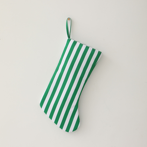 Chaussettes de Noël multicolores en toile brodée à rayures, grandes décorations de Noël en vrac, imprimées pour les fêtes - Product Image 4