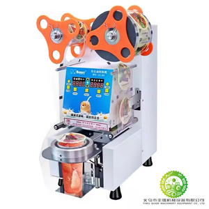 Milk <b>tea</b> shop equipment - Automatic coffee beverage, milk <b>tea</b> and <b>tea</b> sealing <b>machine</b> - Plastic cup sealing <b>machine</b> - Product Image 6
