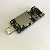 Módulo de altura completa 3G 4G adaptador de placa de desarrollo Mini PCIE a USB con convertidor de ranura para tarjeta sim