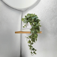 MY ROVALA Plante artificielle suspendue en soie, type Pothos Ivy (vert foncé), 2-3 pieds, décoration intérieure pour chambre et salle de bain