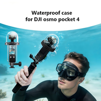Étui étanche pour DJI Osmo Pocket 4, matériau PC, boîtier de plongée sous-marine, accessoires photographiques