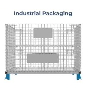 <span class=keywords><strong>Cage</strong></span> à palettes pliable industrielle |   <span class=keywords><strong>Cage</strong></span> de rangement en treillis métallique pliable, approvisionnement mondial - Product Image 1