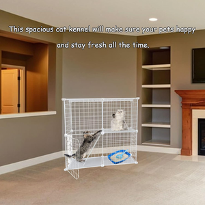 כלובי חיות מחמד מתכת חיות מחמד כלב כלוב גור חתלתול כלובים חיות מחמד הסיטונאי ברזל באיכות גבוהה מרובים בגדלים <span class=keywords><strong>diy</strong></span> - Product Image 6