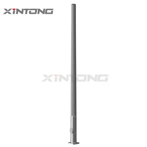 Q235 lighting accessories lamp poles hot dip galvanized pole with 5 years warranty