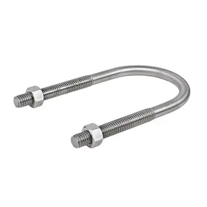 Boulon en U avec écrous de blocage et rondelles dentelées anti-desserrage pour assemblage par soudage en conditions de fortes vibrations - Product Image 2
