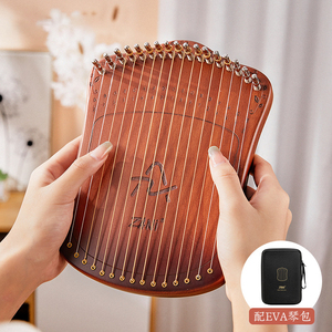 <span class=keywords><strong>Lyre</strong></span> à pouce à 17 <span class=keywords><strong>cordes</strong></span>, <span class=keywords><strong>lyre</strong></span> à une seule planche, instrument de musique portable avec <span class=keywords><strong>cordes</strong></span> métalliques - Product Image 4