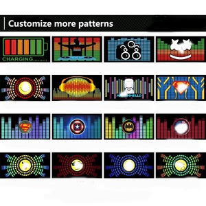 Sombreros LED intermitentes Gorra de béisbol activada por sonido con luces Gorra de béisbol negra <span class=keywords><strong>El</strong></span> intermitente con panel Led Light Up Sombrero de béisbol - Product Image 2