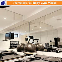 Grand miroir rectangulaire argenté pour hôtel, en aluminium et verre, 2440*1830, épaisseur 3mm 4mm 5mm, pas cher
