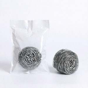 Éponge à récurer multi-usages <span class=keywords><strong>JNKA</strong></span> JK-CP0011 en maille de boule durable de 27 mm d'épaisseur avec surface en acier inoxydable - Product Image 1
