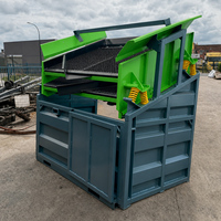 Machine de criblage vibratoire à 3 voies SL-VS70, type boîte à double étage, pour le tamisage et la classification du sol, du compost et des agrégats