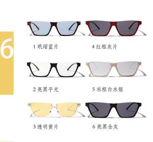 Nouveautés 2024 <span class=keywords><strong>Lunettes</strong></span> de soleil <span class=keywords><strong>tendance</strong></span> à monture demi-carrée transparente pour femmes et hommes <span class=keywords><strong>Lunettes</strong></span> de soleil <span class=keywords><strong>tendance</strong></span> en écaille de tortue <span class=keywords><strong>2022</strong></span> - Product Image 4