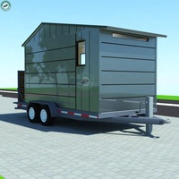Véhicules de loisirs modulaires de 130 pieds carrés avec roues, caravanes, mini-maisons mobiles pour le camping