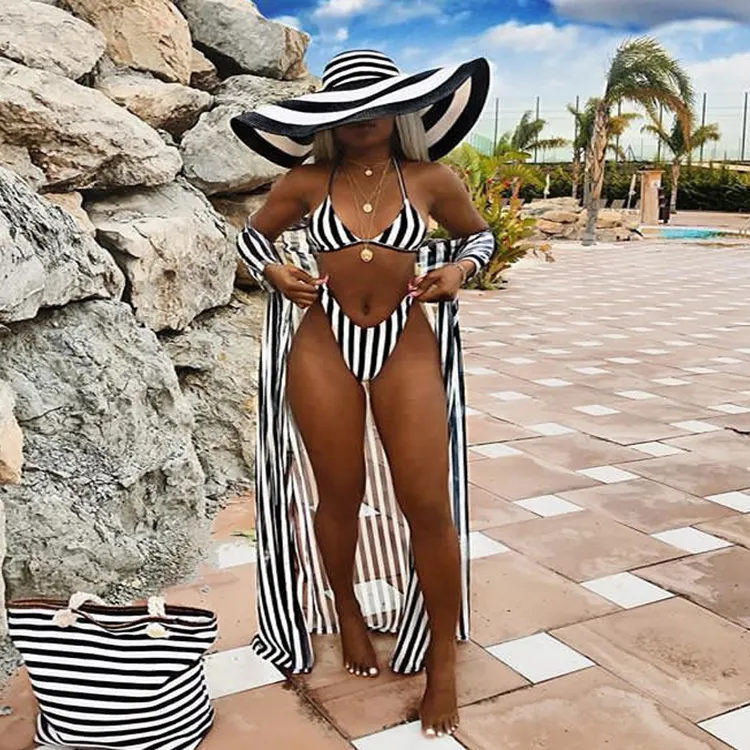 Bikini africain imprimé personnalisé, maillot de bain, grande taille, 2 pièces et 3 pièces, pour femmes, nouvelle collection 2020
