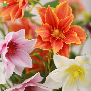<span class=keywords><strong>Fleurs</strong></span> artificielles en EVA, type Clématite Lotus, à tige unique, pour la décoration de la maison, des fêtes, des mariages, des tables, des vases et des cafés. - Product Image 6