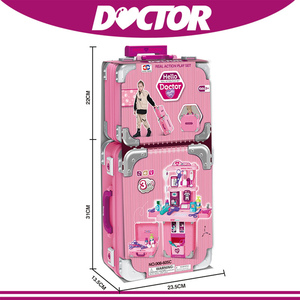 Taşınabilir okul öncesi plastik doktor bavul için tıbbi kiti oyna Pretend işık ses efektleri oyuncak çocuk yaratıcı için - Product Image 5