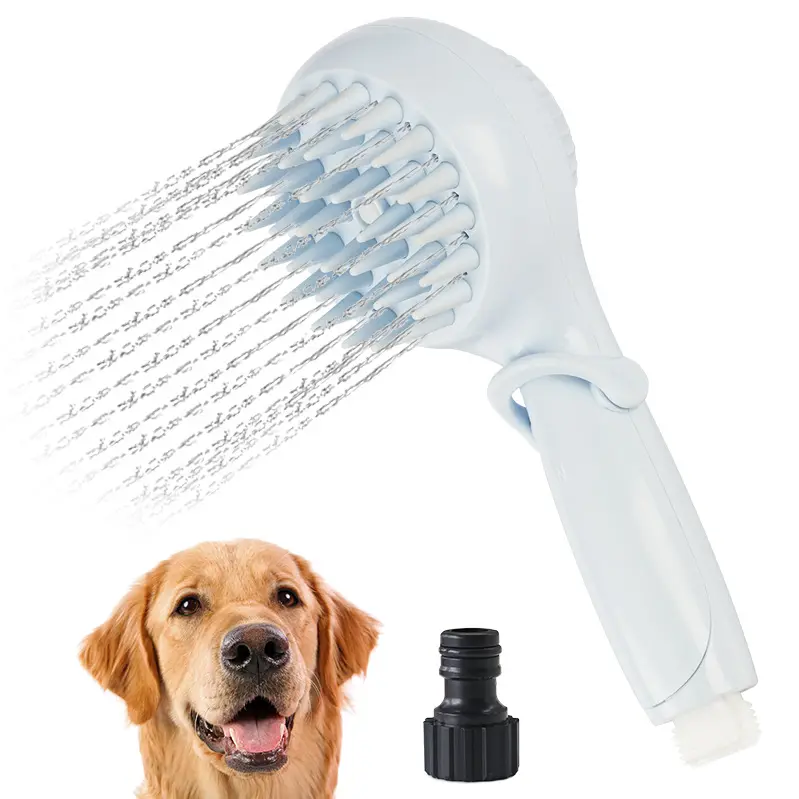 Pet produtos de banho Grooming Brushes Dog Bath Brush 3 em 1 Dog Shower Pulverizador Dog Pet Products