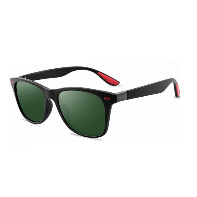 Custom Logo High Quality Branded Mens Trendy Glasses Black Polarized Uv400 Sunglasses Mens