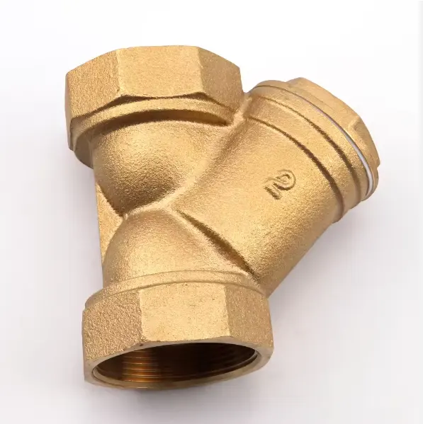 Rcv Y-strainer Brass y-loại ống lọc PN16 200 wog/CWP Brass Inline lọc nước 1/2 3/4 1 inch bspp nữ chủ đề