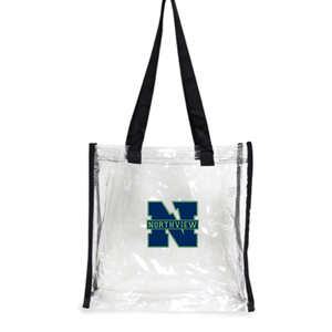 Directo de fábrica al por mayor Tote Shoulder Pvc Bolsas transparentes Estadio Aprobado Bolsa transparente con logotipo personalizable - Product Image 1