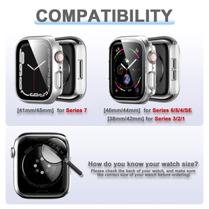 2 in 1 360 Degree Full Watch <b>Glass</b> Cover Watch Screen <b>Protector</b> case - Product Image 4