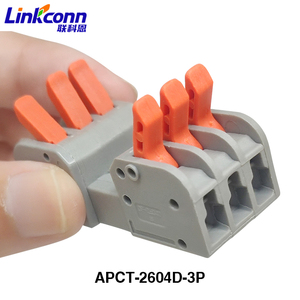 Linkconn APCT-260 Series <b>Wire</b> Connectors Rectangular PC Housing Quick Connect Terminal Blocks for Electrical <b>Wire</b> Connections - Product Image 5
