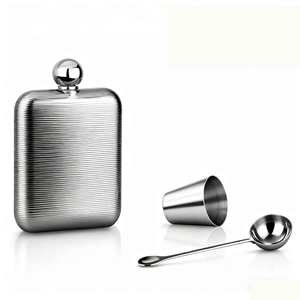 Oferta Especial: Botella de Vino Personalizable, Botella de Whisky Portátil de Bolsillo para Exteriores, Frasco de Acero Inoxidable de 6oz - Product Image 2