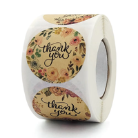 Autocollants en papier UV imperméables personnalisés YSB, étiquettes esthétiques de remerciement pour l'emballage de cadeaux, décoration de fête, personnalisables