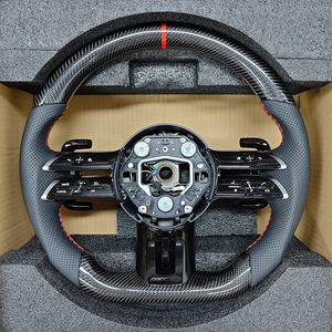 <span class=keywords><strong>Volant</strong></span> en fibre de carbone en cuir Lenkard personnalisé pour Mercedes BENZ W206 X167 <span class=keywords><strong>classe</strong></span> <span class=keywords><strong>G</strong></span> W464 C257 GLA CLA35 CLS 53 G63 GLS63 AMG - Product Image 3