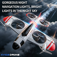 Offre Spéciale KY103 Avion de Chasse en Mousse EPP 2.4G avec Maintien d'Altitude, Télécommande, Drone RC à Aile Fixe, Jouet Compatible Caméra