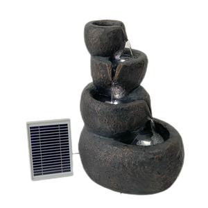 Fontaine domestique innovante pompe à rideau d'eau solaire pierre jardin fontaine d'eau moule fontaine extérieure à vendre - Product Image 2