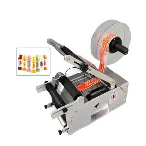 Hot Koop Bierfles Etiketteermachine Sticker Machine Label Voor Flessen Semi Automatische Ronde Fles Labeling Machine