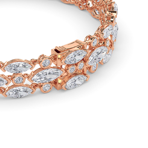 Bracelet de luxe en diamant de laboratoire brillant, taille Radiant, unisexe, conçu pour offrir une brillance, des détails sophistiqués, un bijou intemporel - Product Image 2