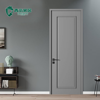 Porte moderne Antique Populaire Simple Design Bois Massif Double Chambre Simple À La Mode Élégant Fini Décoration