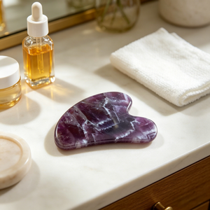 Piedra Gua Sha <span class=keywords><strong>de</strong></span> Amatista Natural con Logotipo Personalizado, <span class=keywords><strong>para</strong></span> el Cuidado Facial Antienvejecimiento, Rodillo <span class=keywords><strong>de</strong></span> Jade <span class=keywords><strong>de</strong></span> Cristal <span class=keywords><strong>para</strong></span> Masaje - Product Image 1