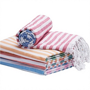 2023 New Custom Logo High Quality Striped Compressed Travel Beach <b>Towel</b> - Product Image 3