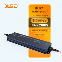 Fuente de Alimentación LED Impermeable YSD de Bajo Precio, 12V 24V 20W 30W 40W 50W 60W 80W 100W 200W 300W 400W 500W 600W para LED